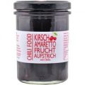 Kirsch-Fruchtaufstrich mit Amaretto und Chilis