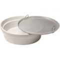 Eschenfelder Weizengrassieb 23 cm, antik-weiß